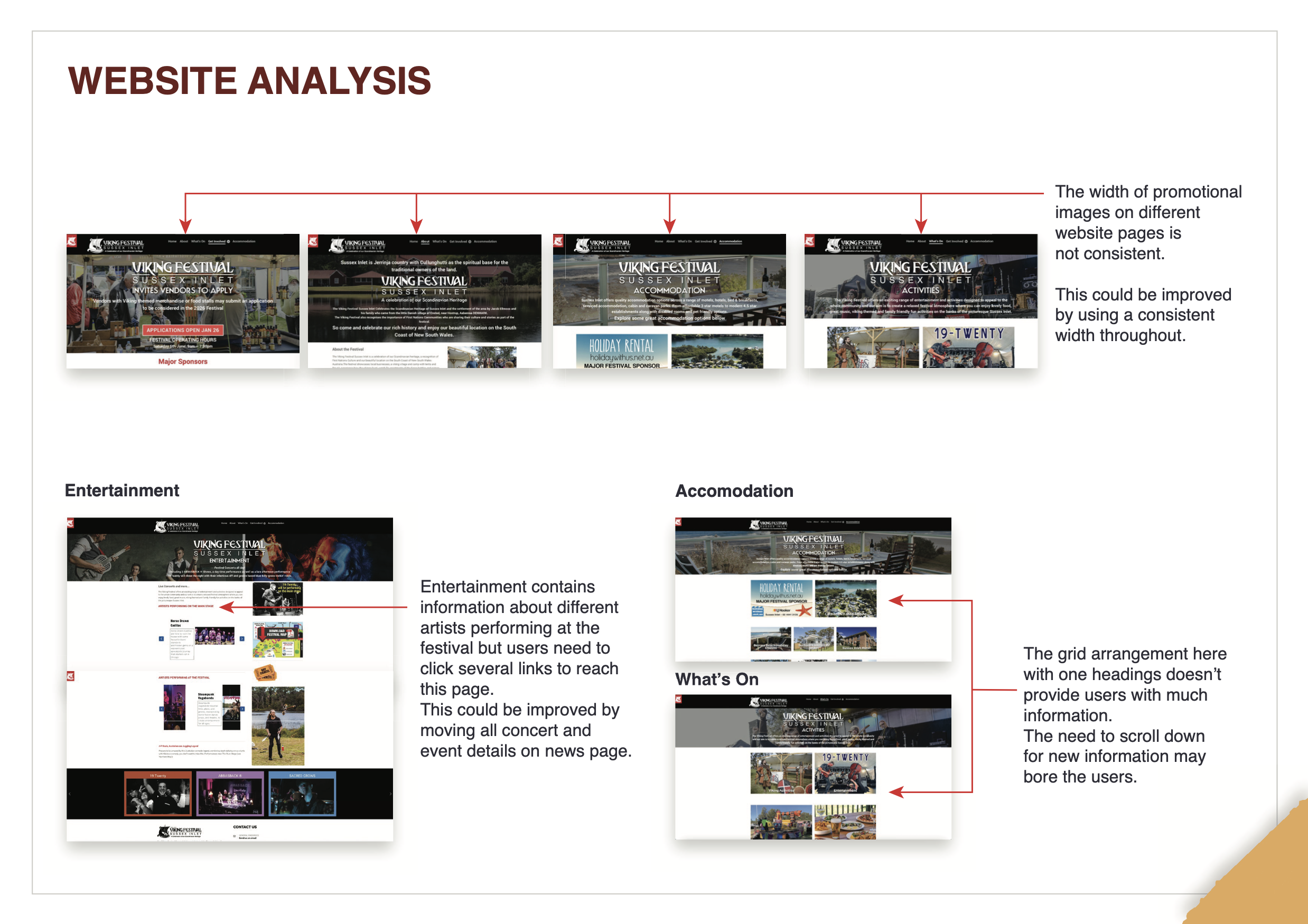 Website audit analysis, page 2