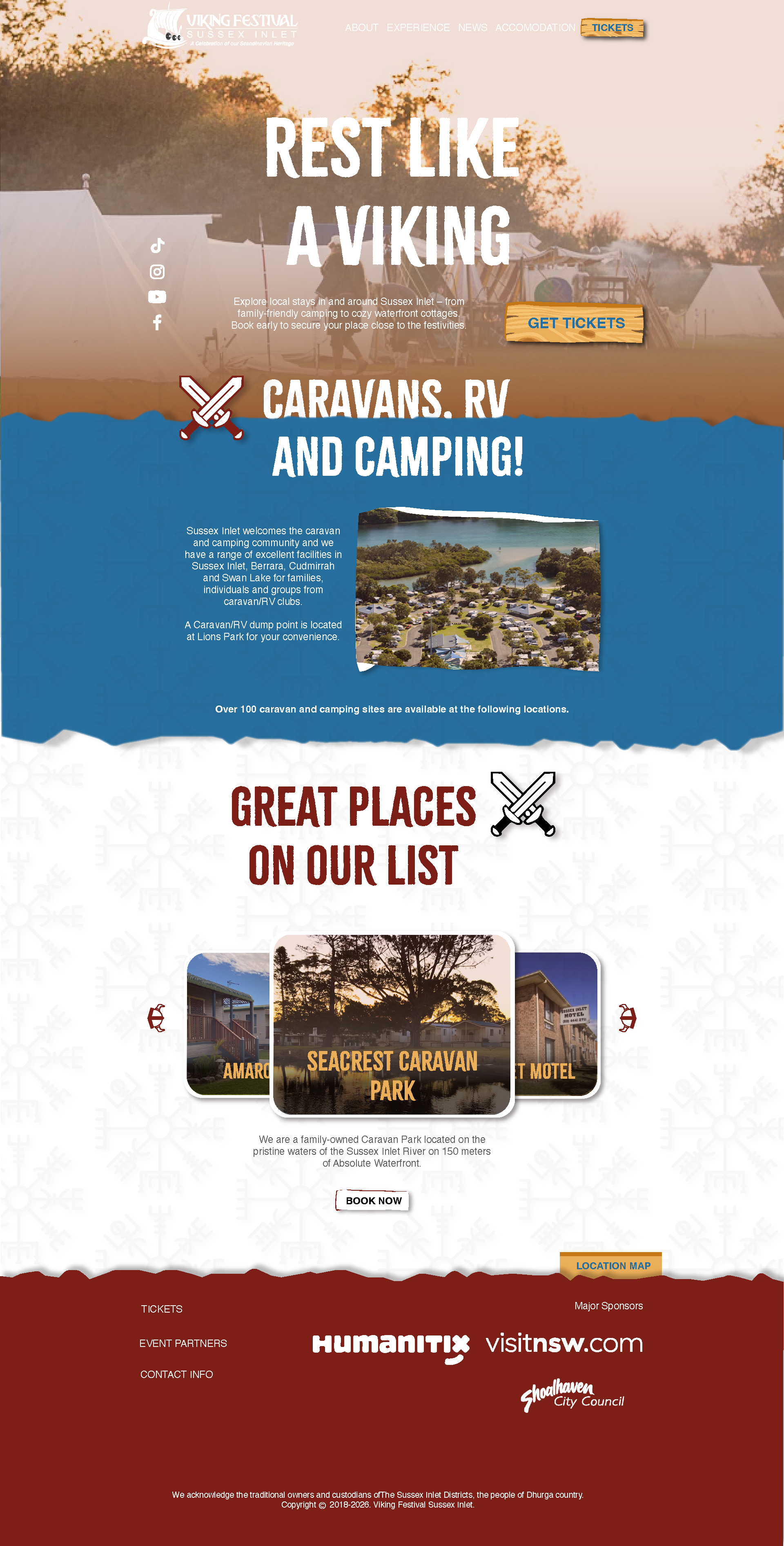 Redesigned Accommodation page