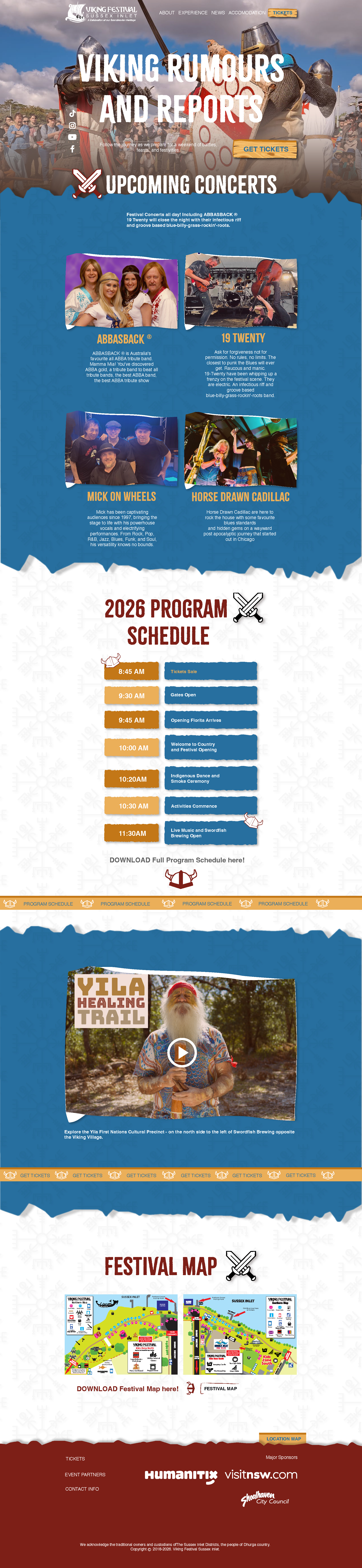 Redesigned Upcoming Concerts page