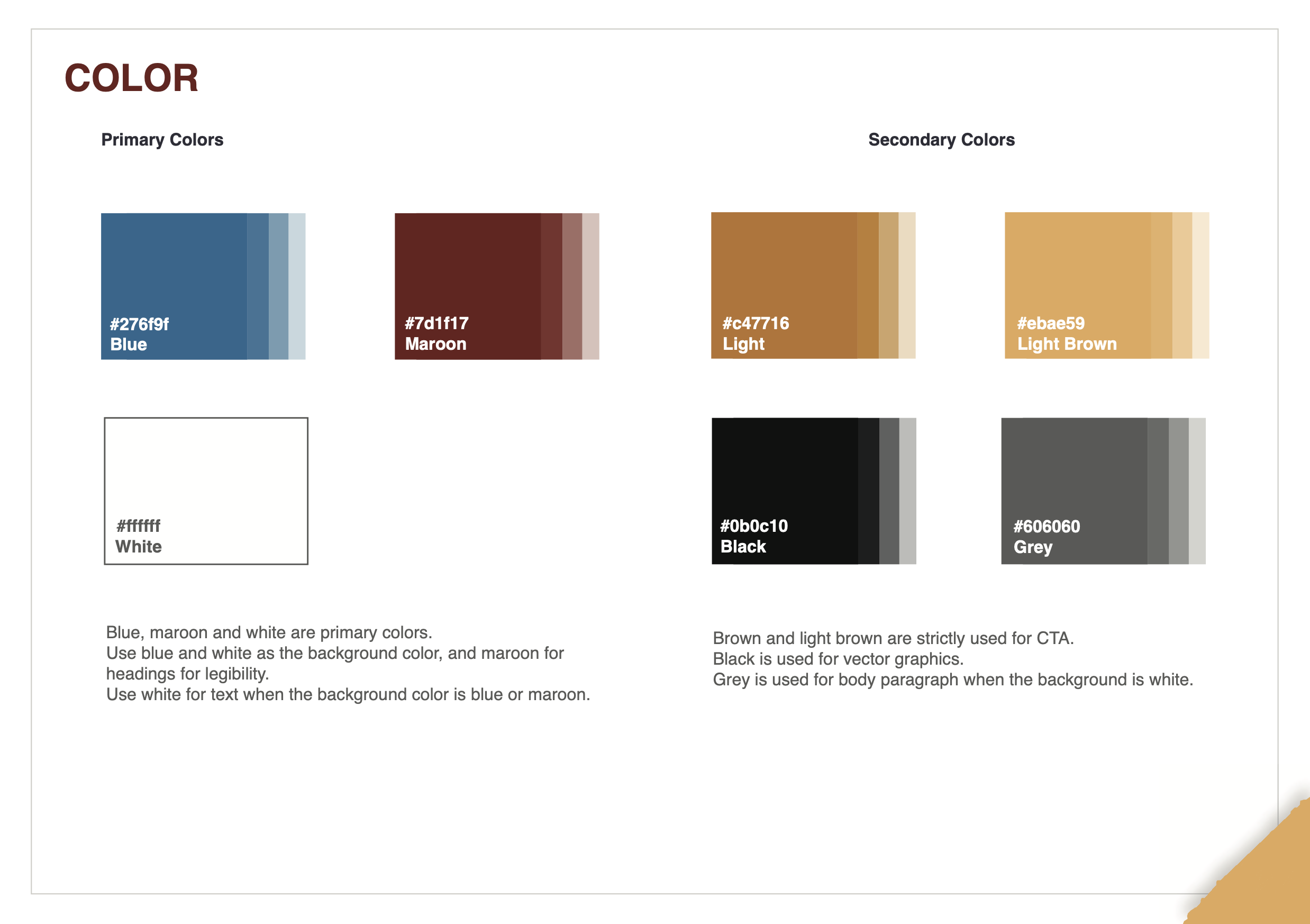 Colour palette