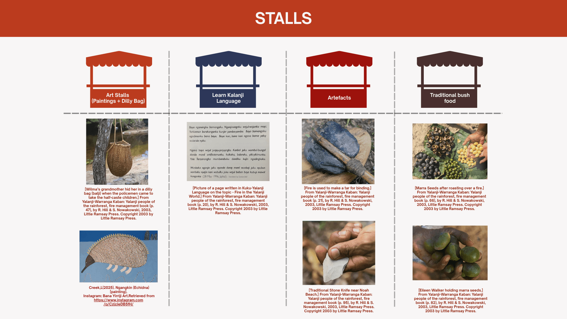 Festival stalls